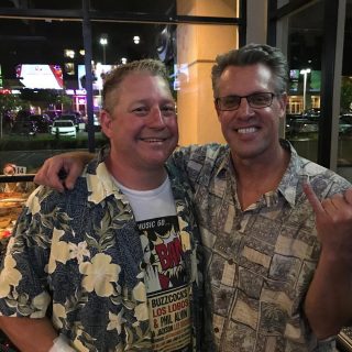 Mike & John between sets at Saturday's Luau party #getmyhallpass @tonypepperonioc