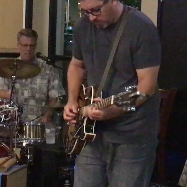 Willy from @wilfaxmusic laying down another tasty solo Saturday night at Tony's @tonypepperonioc #getmyhallpass